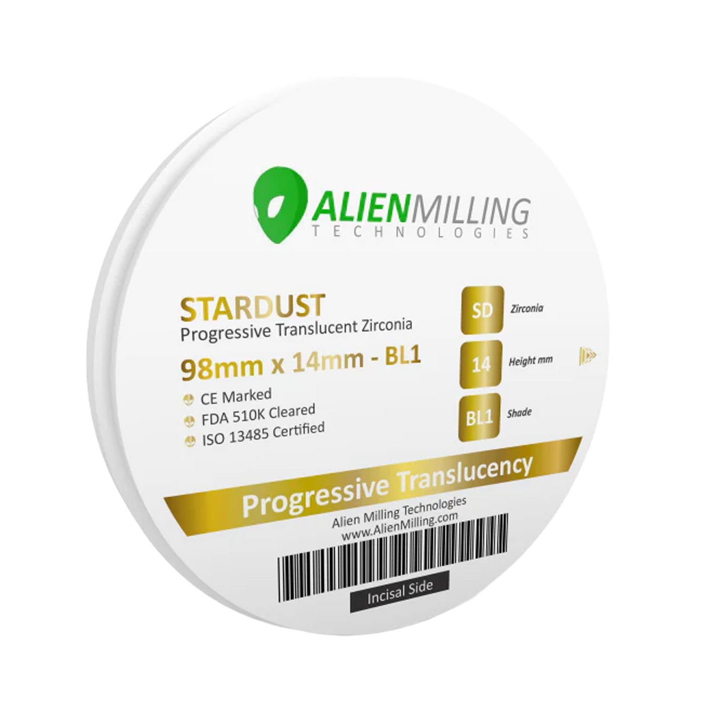 Alien Stardust - Progressive Translucency Zirconia