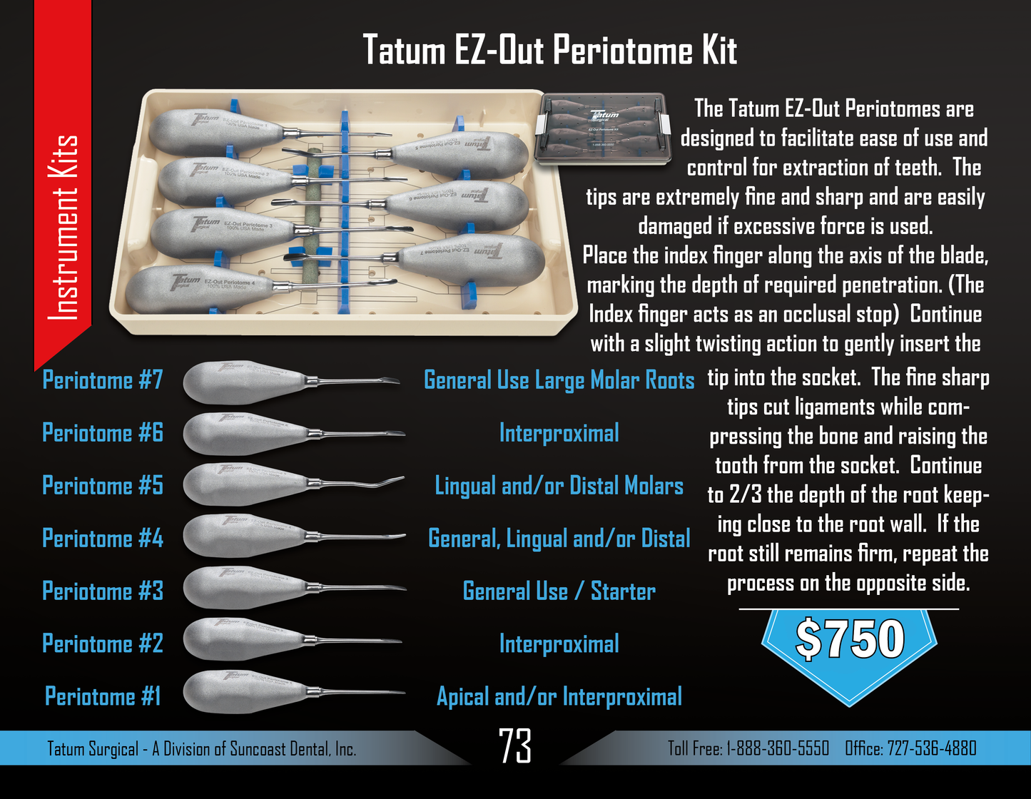 Tatum EZ-Out Periotome Kit